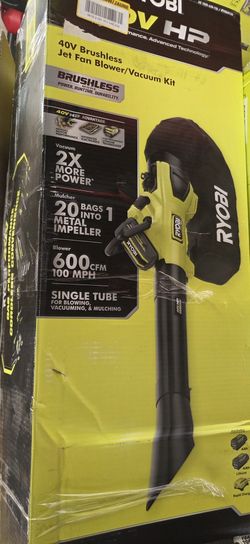 Ryobi 40v Backpack Blower/ Vacuum Kit (New)