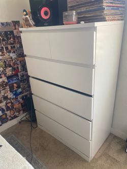 White 6 Drawer Dresser
