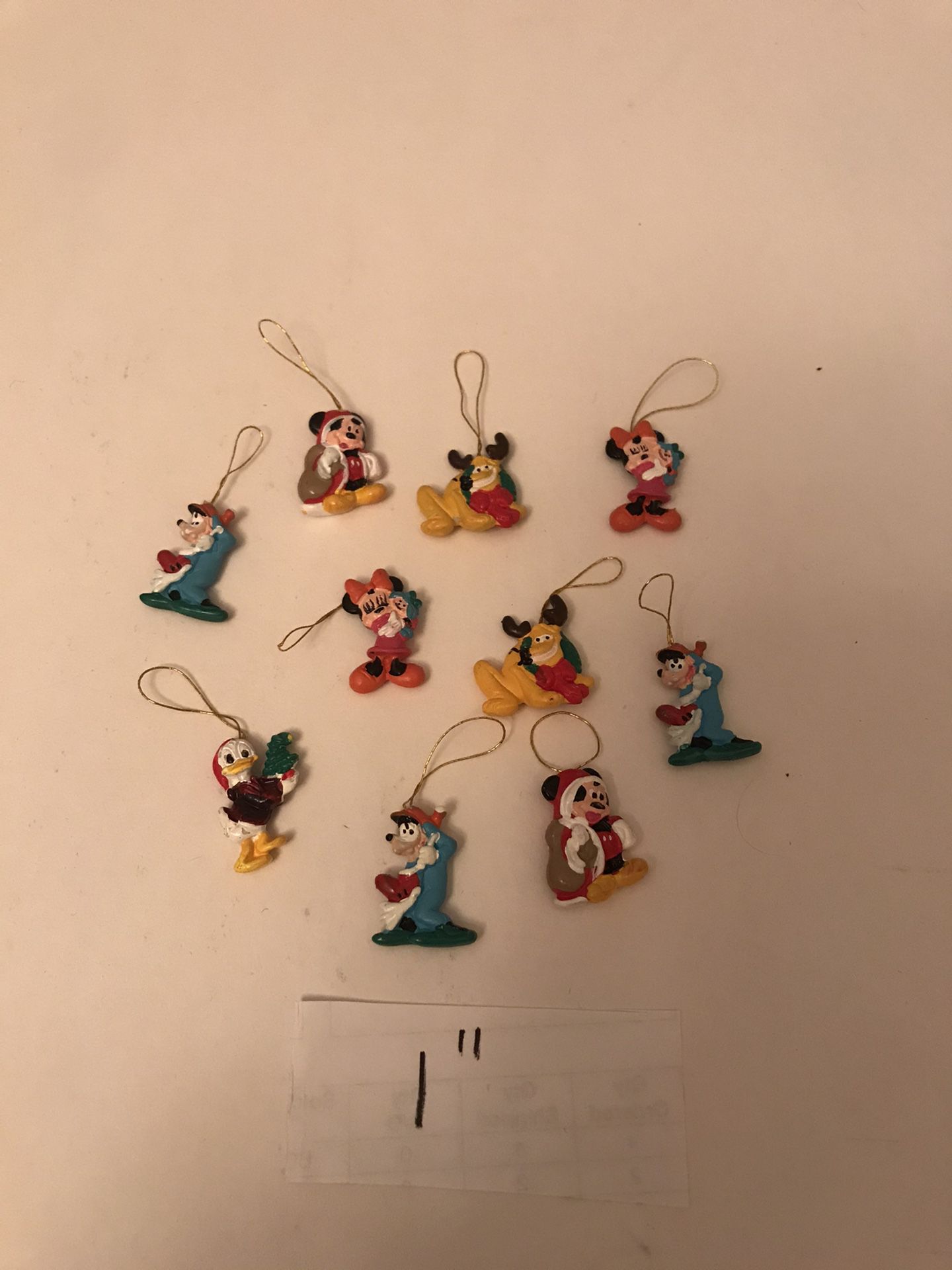 Collectible 1” Disney Christmas ornaments