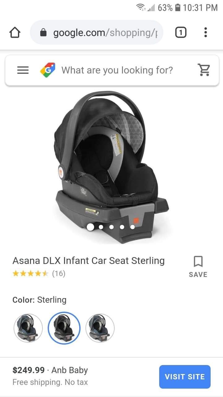 Asana dlx infants car seat