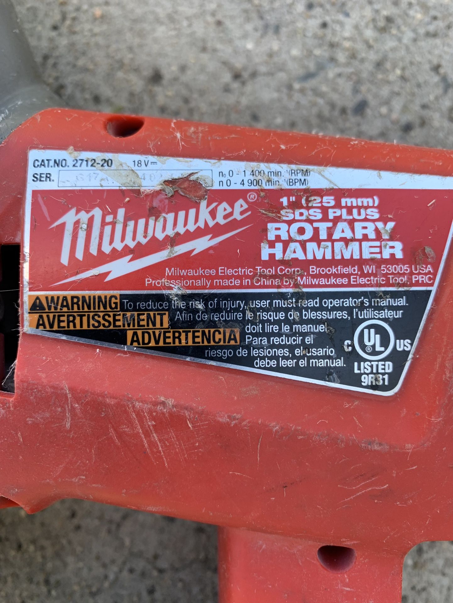 1” Rotary Hammer