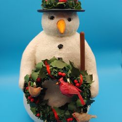 Vintage Hallmark Keepsake Ornament Winter Friends Snowman Marjolein Bastin 2005 - LIKE NEW