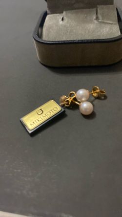 Mikimoto Pearl Stud Earrings