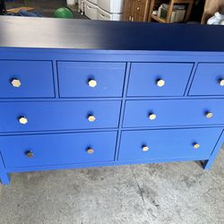 IKEA Hemnes 8 Drawer Blue Dresser Chess 