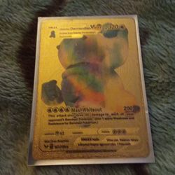Pokemon Gold Card