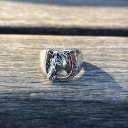 Horse Ring for Men Women,Streetwear Hip Hop Punk Unisex Ring Size 8