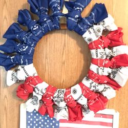 USA (bandanna) WREATH