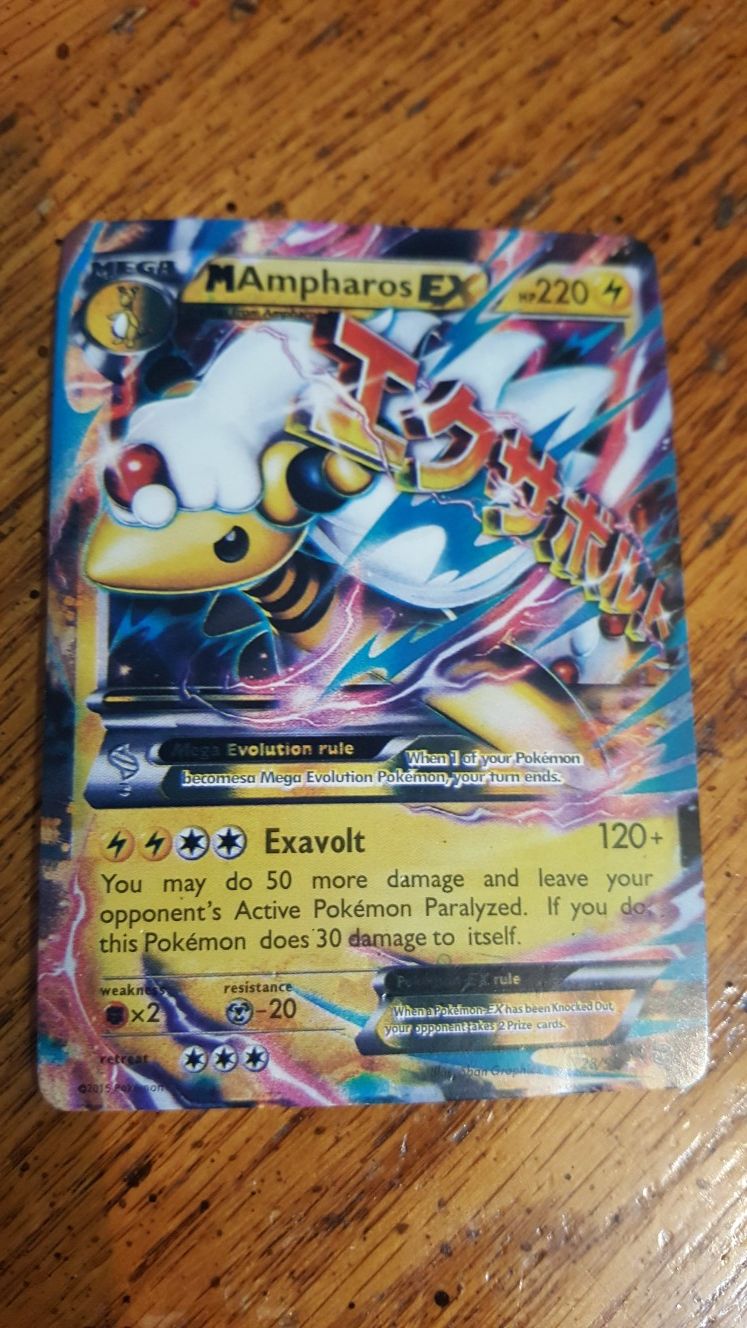 Pokemon Ampharos EX card