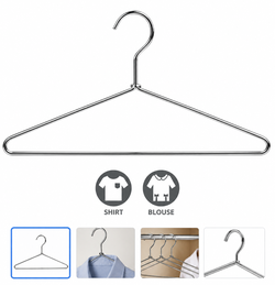 17" Chrome Metal Top Hanger