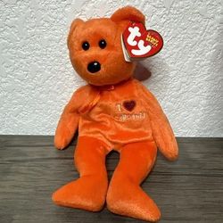 Original Beanie Babies I Love California W/ Tag - Pre Owned