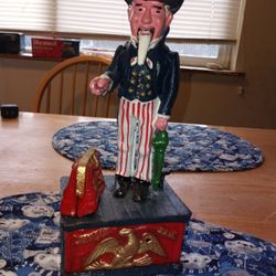 Replica Uncle Sam Cast Iron Bank