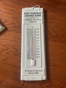 Metal vintage advertising thermometers