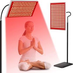 Red Light Therapy for Body & Face | 150 Dual-Wavelength LEDs (660nm Red & 850nm Infrared) Lamp with Adjustable Stand | Full Body Skin Rejuvenation 150