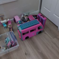 Barbie Van, Car, And Misc 