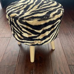 Zebra Decor Stool