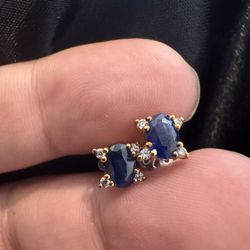 Women’s Royal Blue Studs Natural 