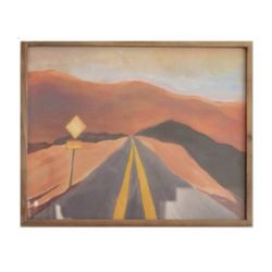 Highway Picture With Glass and Frame 20″ x 16″t