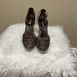 Women’s Espadrille. Louise Et Cie Animal Print Espadrille Wedges. Size 9.5.