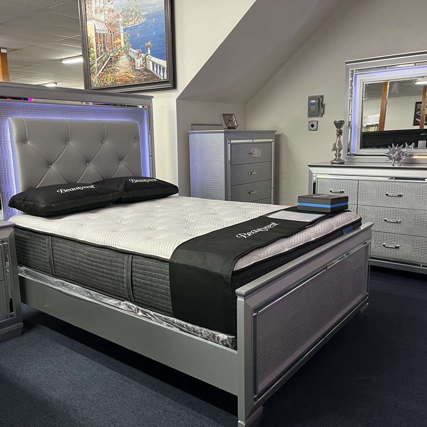 Silver Queen 4pc Bedroom Set