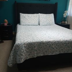 Cama Queen plataforma matress 