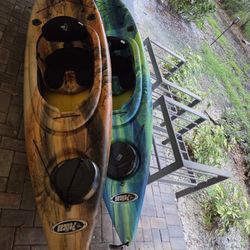 (2) Kayaks Pelican Mustang