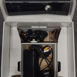 Xbox 360 Slim Console 250GB Memory with Controller & Cables 