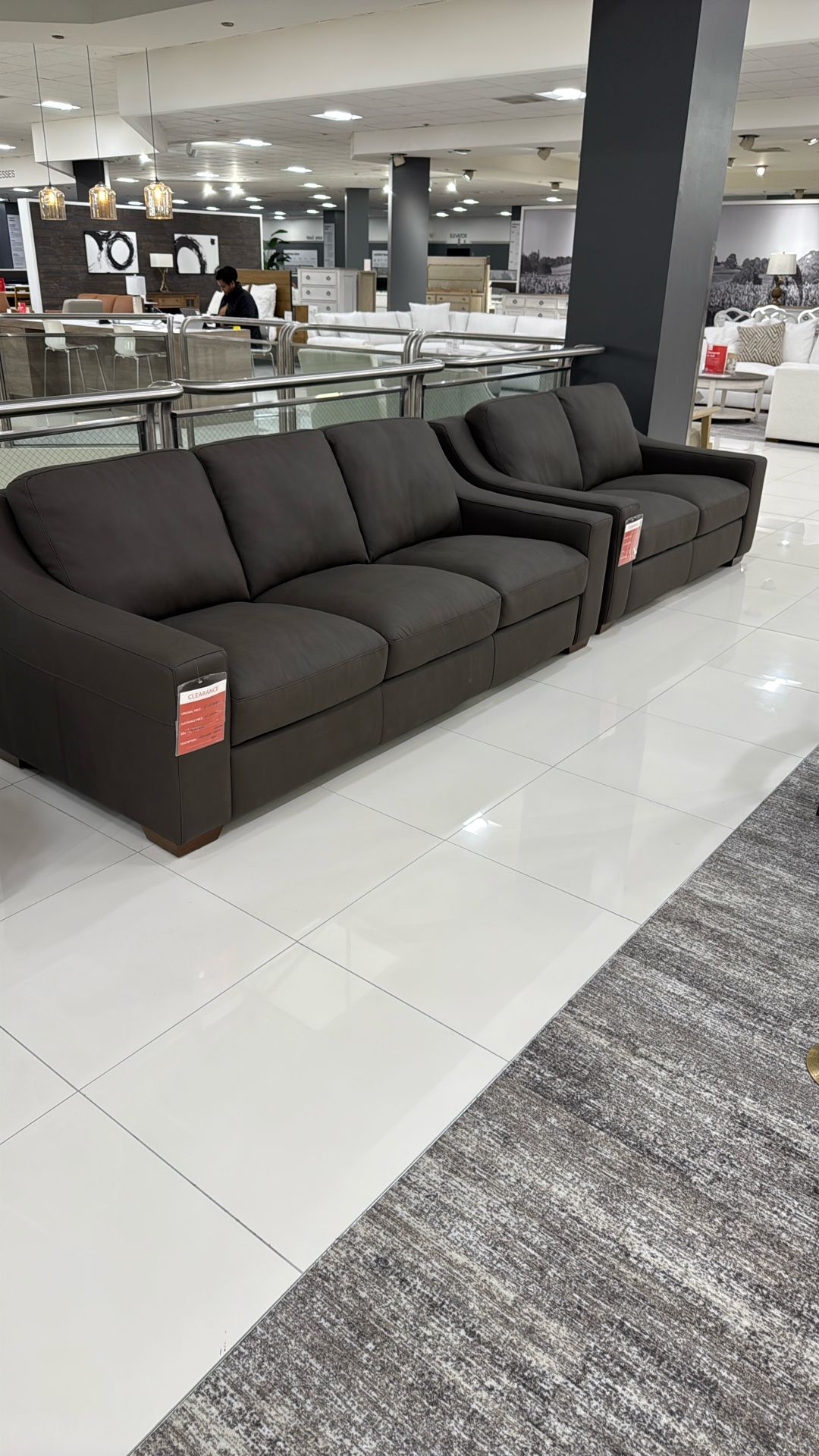 Leather Sofa Loveseat Set