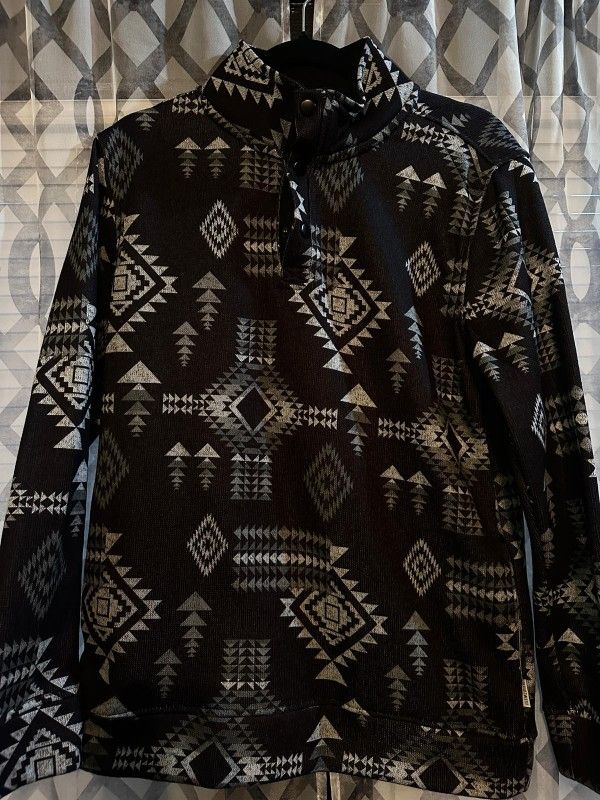 Aztec Print Quarter Zip