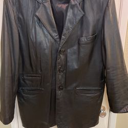100% Genuine Leather Hip Length XXL Jacket