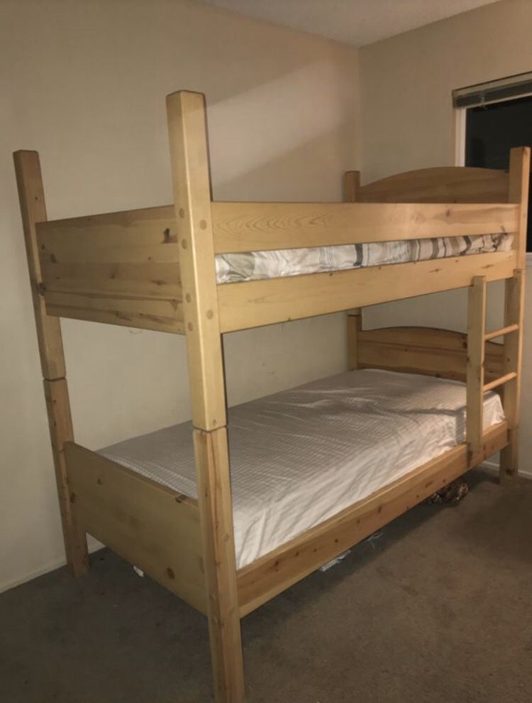 Bunk Bed with Mattress and box spring