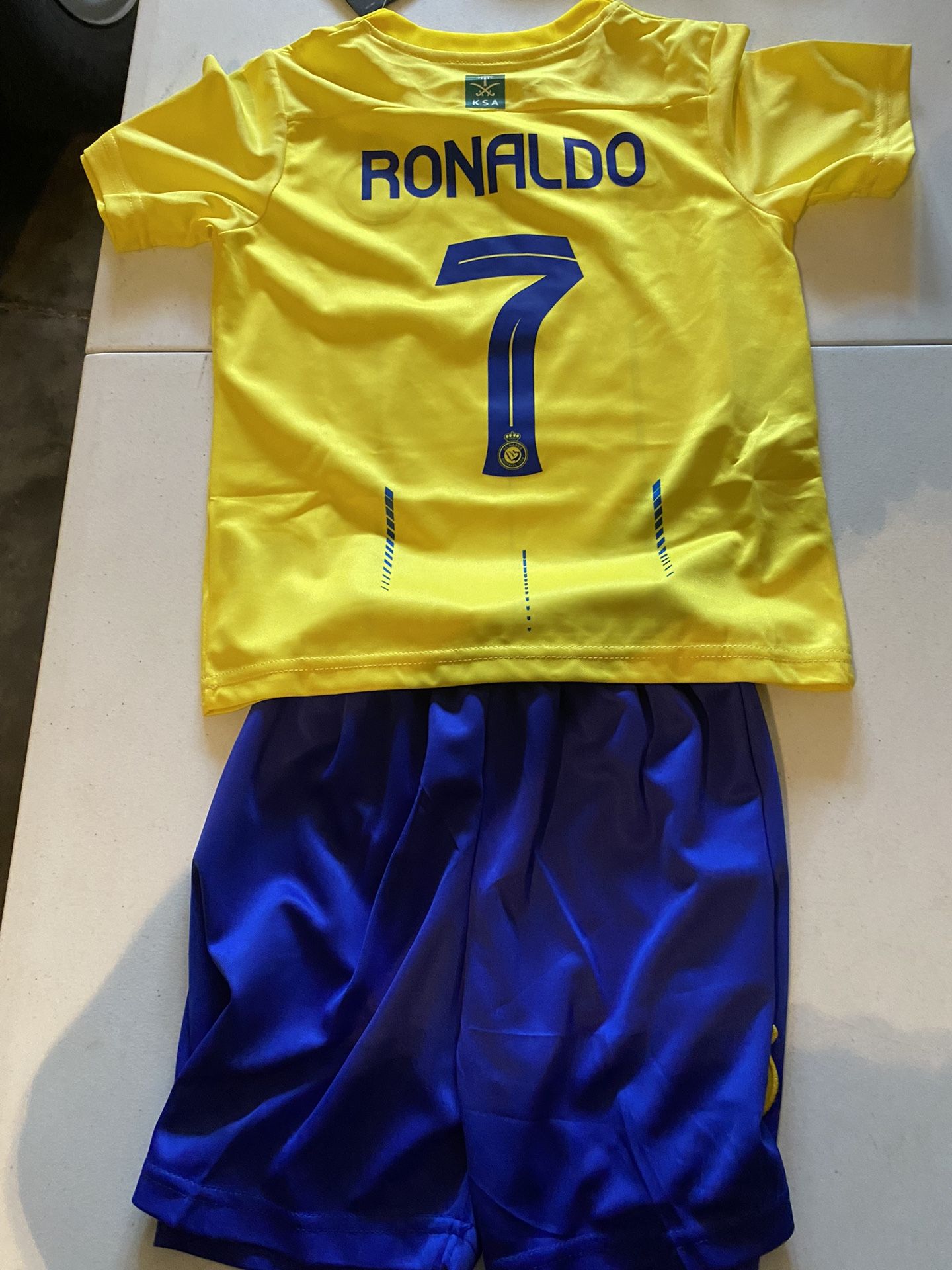 Ronaldo Jersey With Shorts Kids Sizes Small Up To XL 