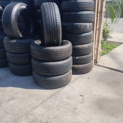 245/65R17 TOYO A SET OF FOUR USED TIRES, INCLUDES MOUNTING AND The BALANCING 