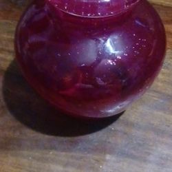 Red Crimson Heavy  Candle Holder