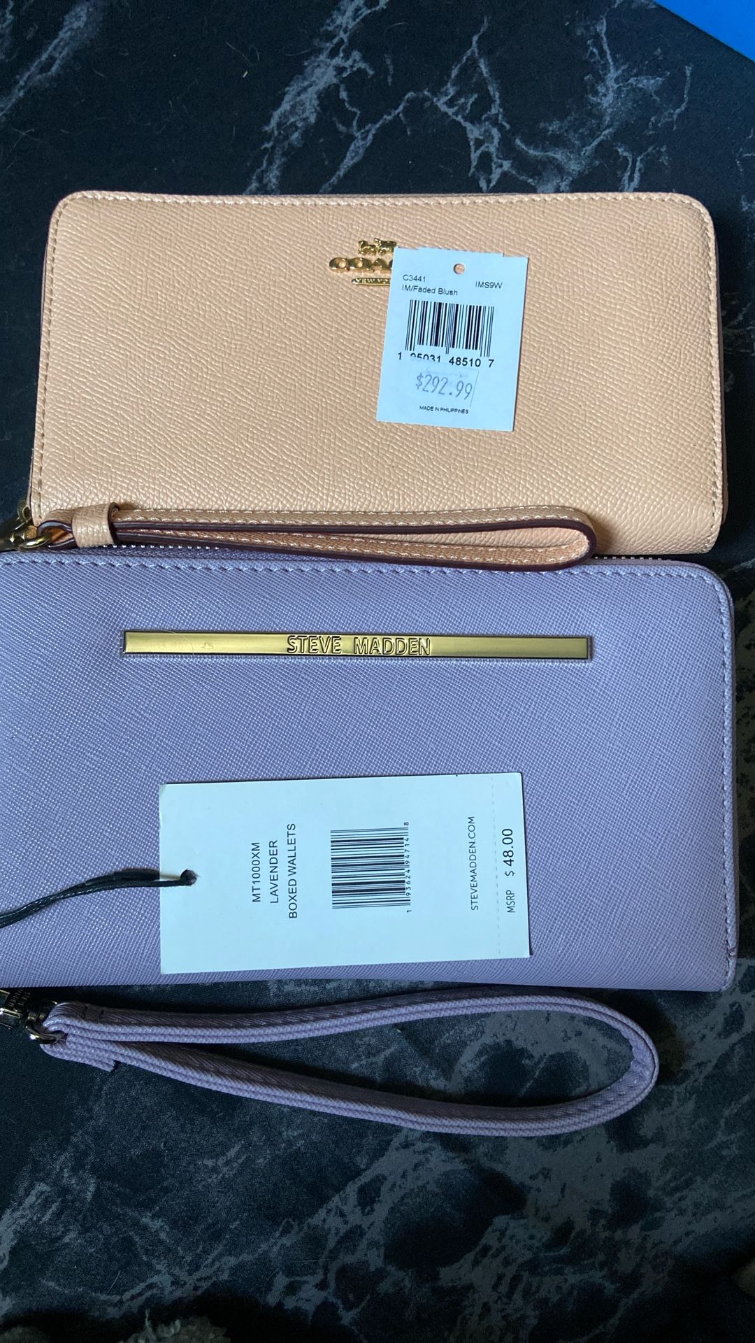 Coach Wristlet And Steve Madden Wristlet