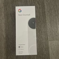 Google Nest Doorbell Wired 2nd Gen GA03730-US Snow Pro Edition HDR New Sealed