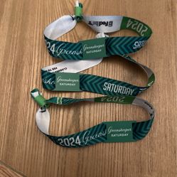 Saturday Greenskeeper Wristbands