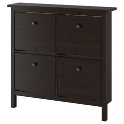 HEMNES Cabinet w/ 4 Compartments, Black