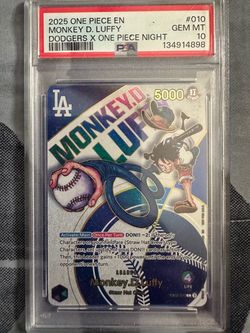 Dodgers Monkey D Luffy PSA 10