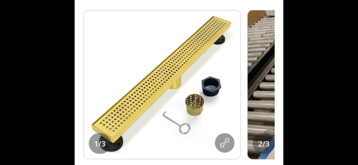 New Shower Drain