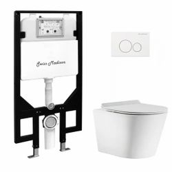 Wall Hung Toilet Swiss Madison with Built In Tank