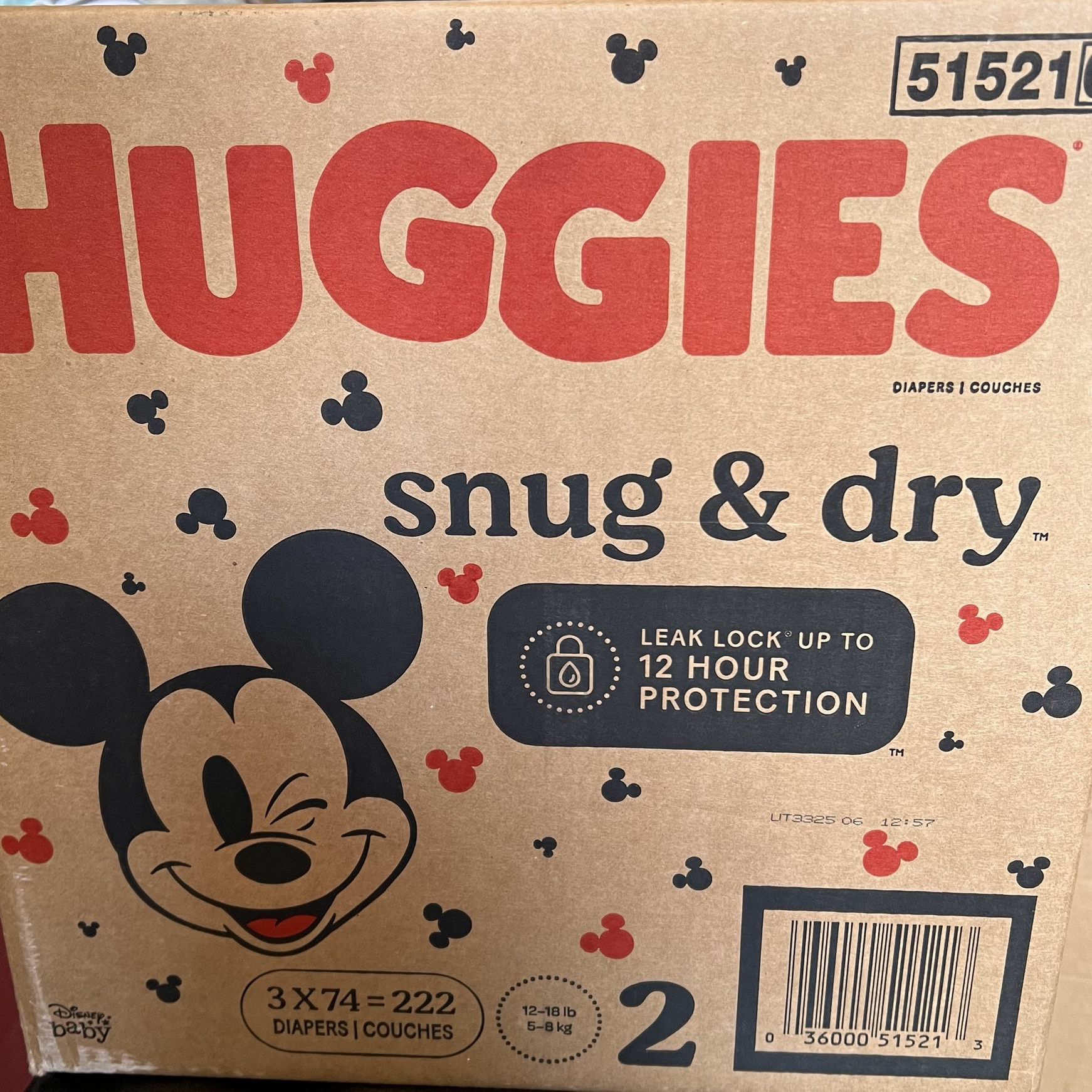 Huggies Size 2. — 222 Diapers 