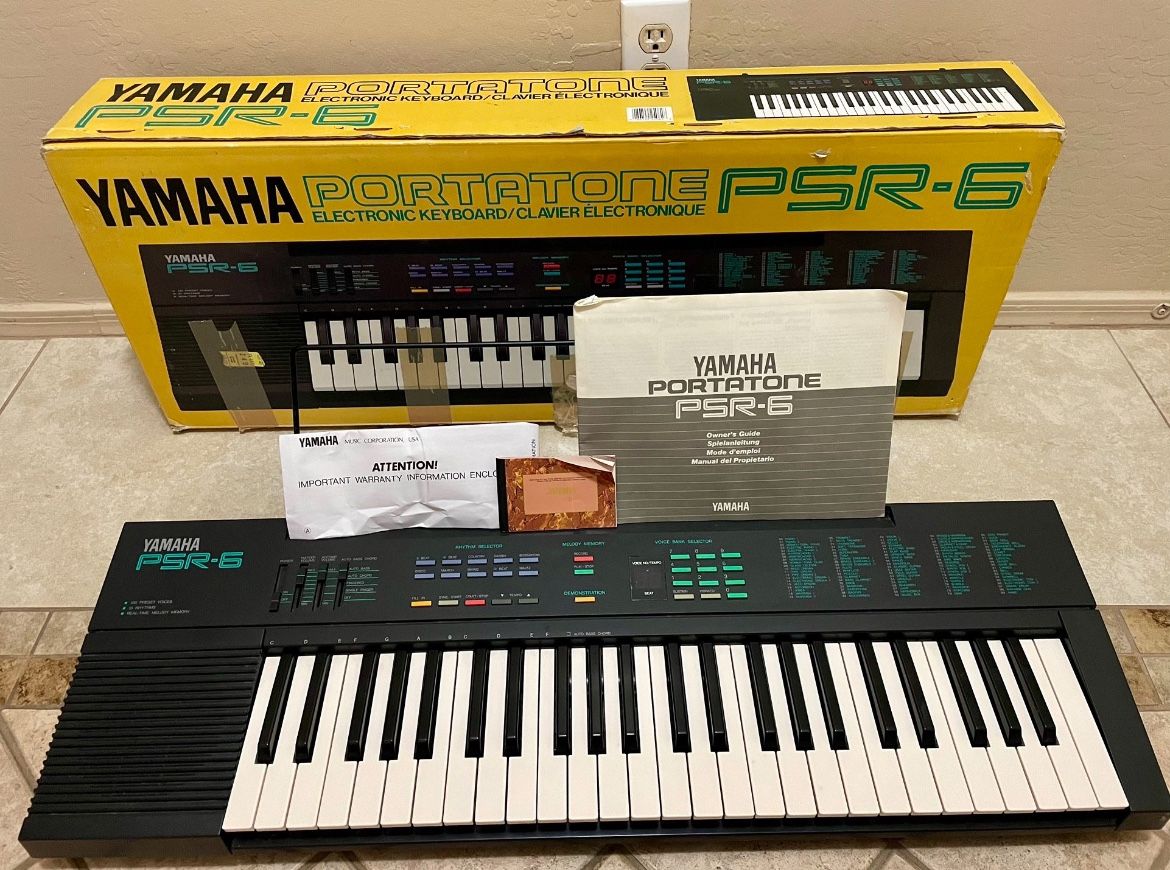 Vintage Yamaha PSR-6 Keyboard Synthesizer