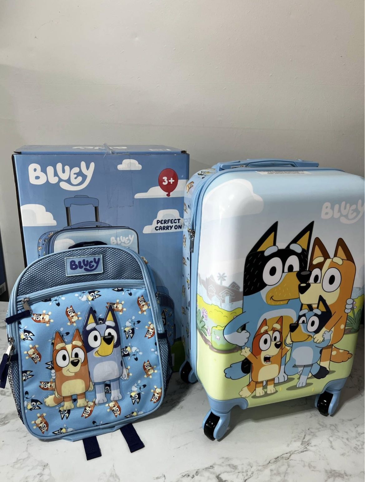 Brand New Bluey Luggage Set