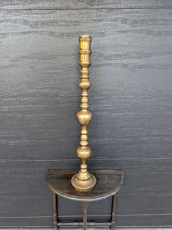 Tall Ornate Brass Candlestick