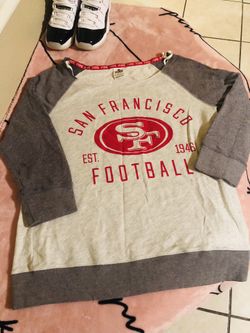 Victoria’s Secret Pink San Francisco 49ers Pull Over Sweater HTF Tracy Pick Up Serious Buyers 