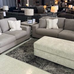 OM• $38 Initial • Brand New Maggie 2 Piece Sofa And Loveseat 