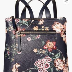 Brand New Fiorelli Backpack\purse, Brand New Michael Antonio Mid Calf Lace Up\zip Up Black Heeled Boots- Womens 7w