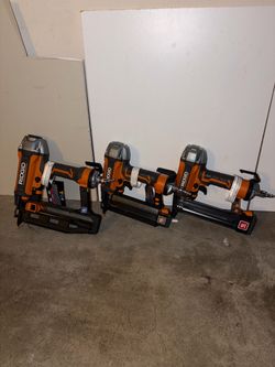RIDGID 16/18-Gauge Nailers Set of 3