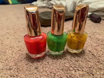 Glow in the dark nail polishes