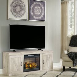 Ew0331-268 -Tv Stand W/fireplace 60”L😍✅🔥💕👀🚛📲😎